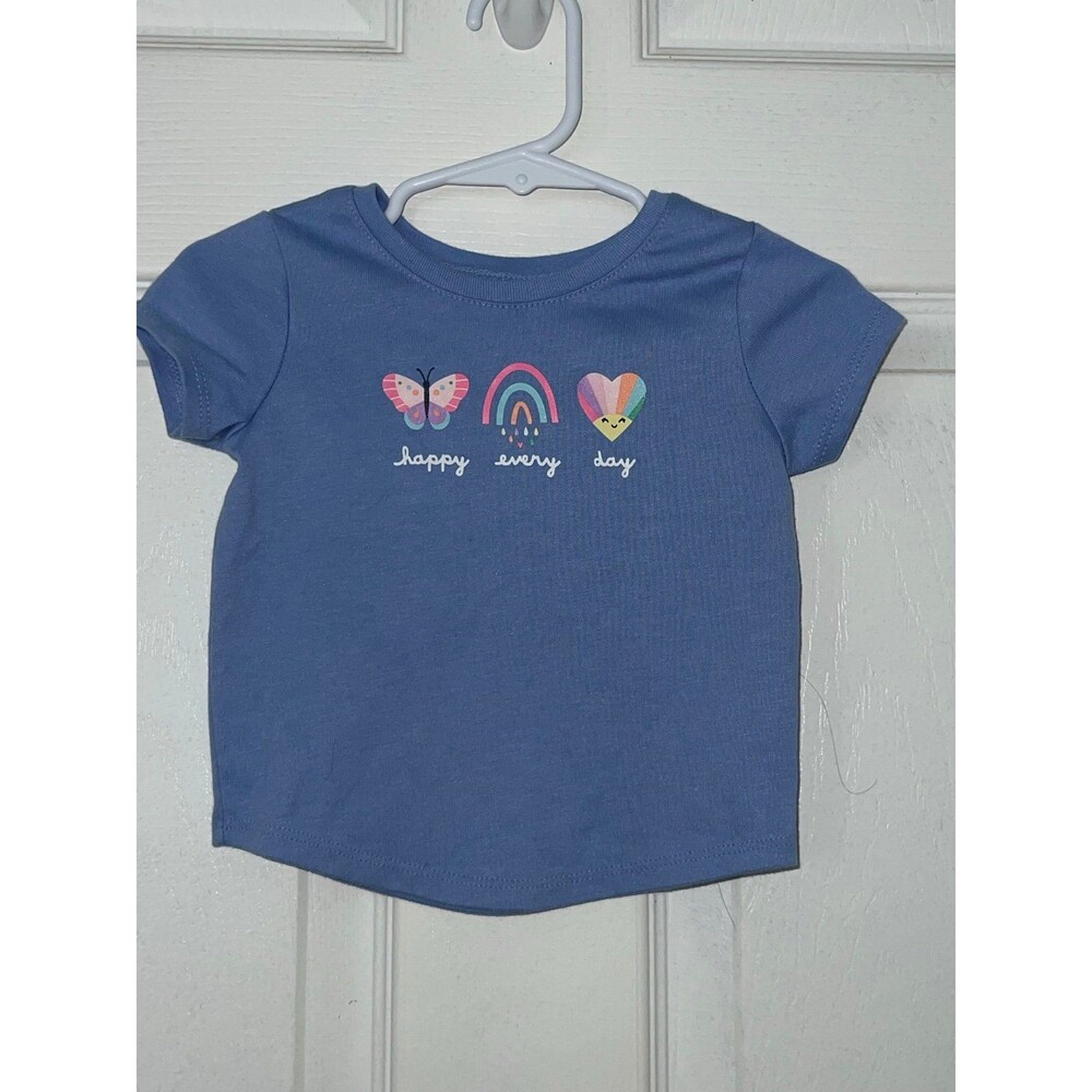 Garanimals Baby Girl Purple Blue Butterfly T-Shirt